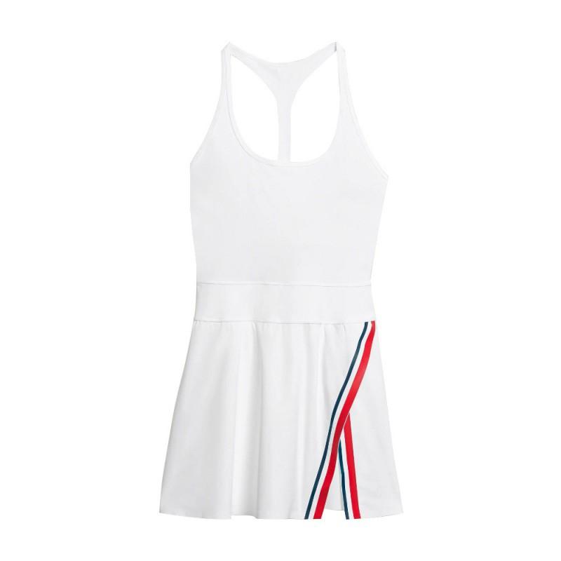 

Sports Dress Anti-exposure Yoga Outdoor Casual Elastic Fitness Skirt Quick-drying Breathable Tennis L білий