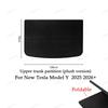 For Tesla Model Y Juniper Launch 2025 Rear Trunk Cargo Cover Retractable Partition Luggage Carrier Curtain Protector Accessories