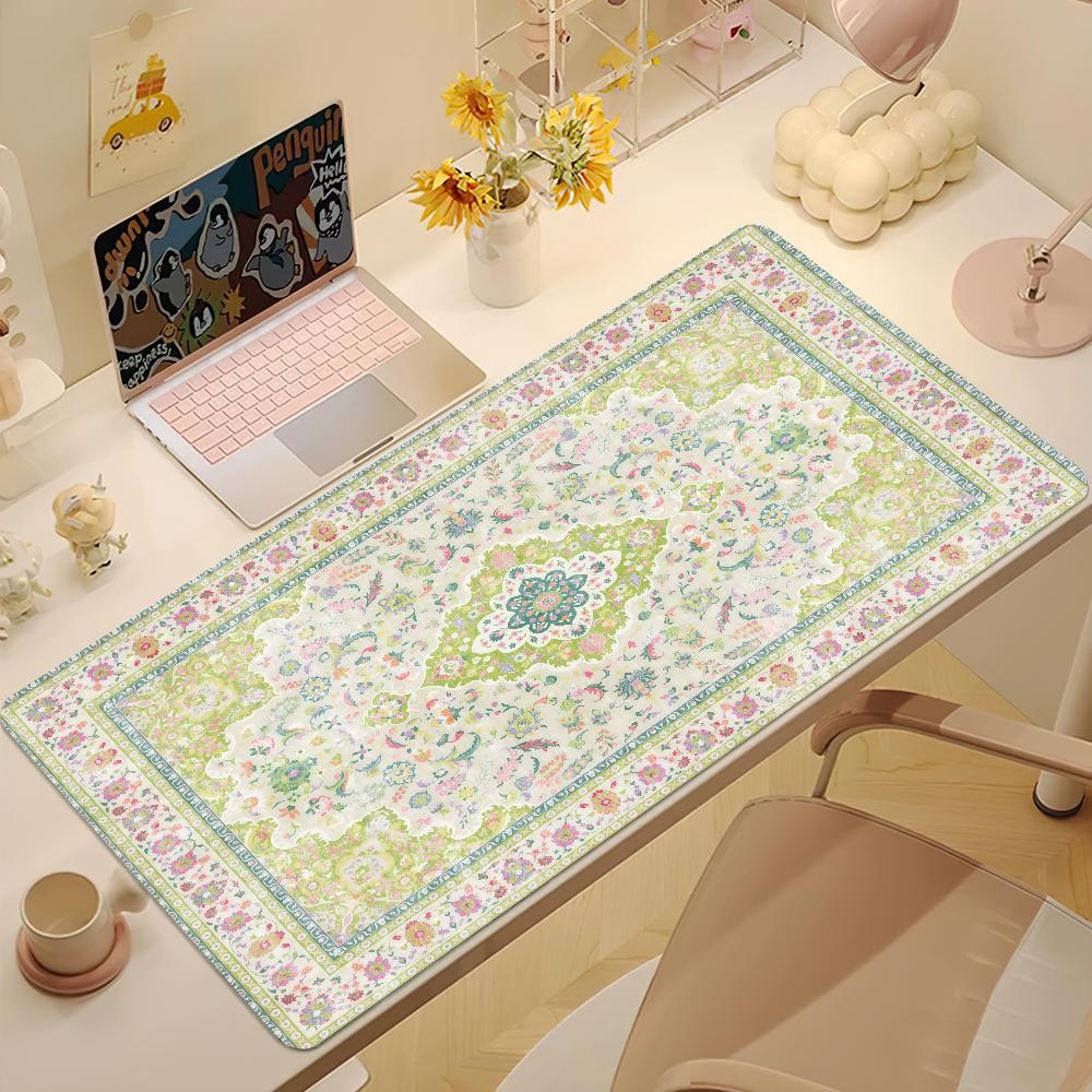 Persian Carpet Mouse Pad Large NonSlip Lockedge Desktop Computer Desk Mat Keyboard Writing Mousepad Office Gamer Student Gifts