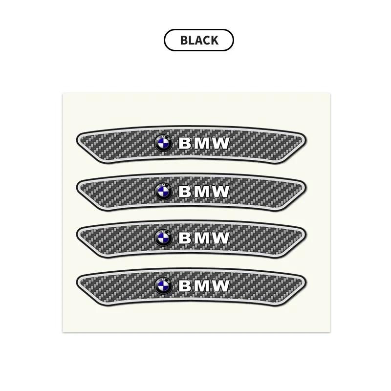 4pcs Car Wheel Rim Stickers Hub Decoration Carbon Fibre Sticker For BMW M M3 M5 M6 X3 E46 E90 E39 F10 F20 F30 G20 E60 E36 E34 X6