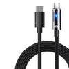 240W Fast Charging Dual Type-C Luminous Cable for Apple 15, 16 & Huawei Laptops - 6A Charging