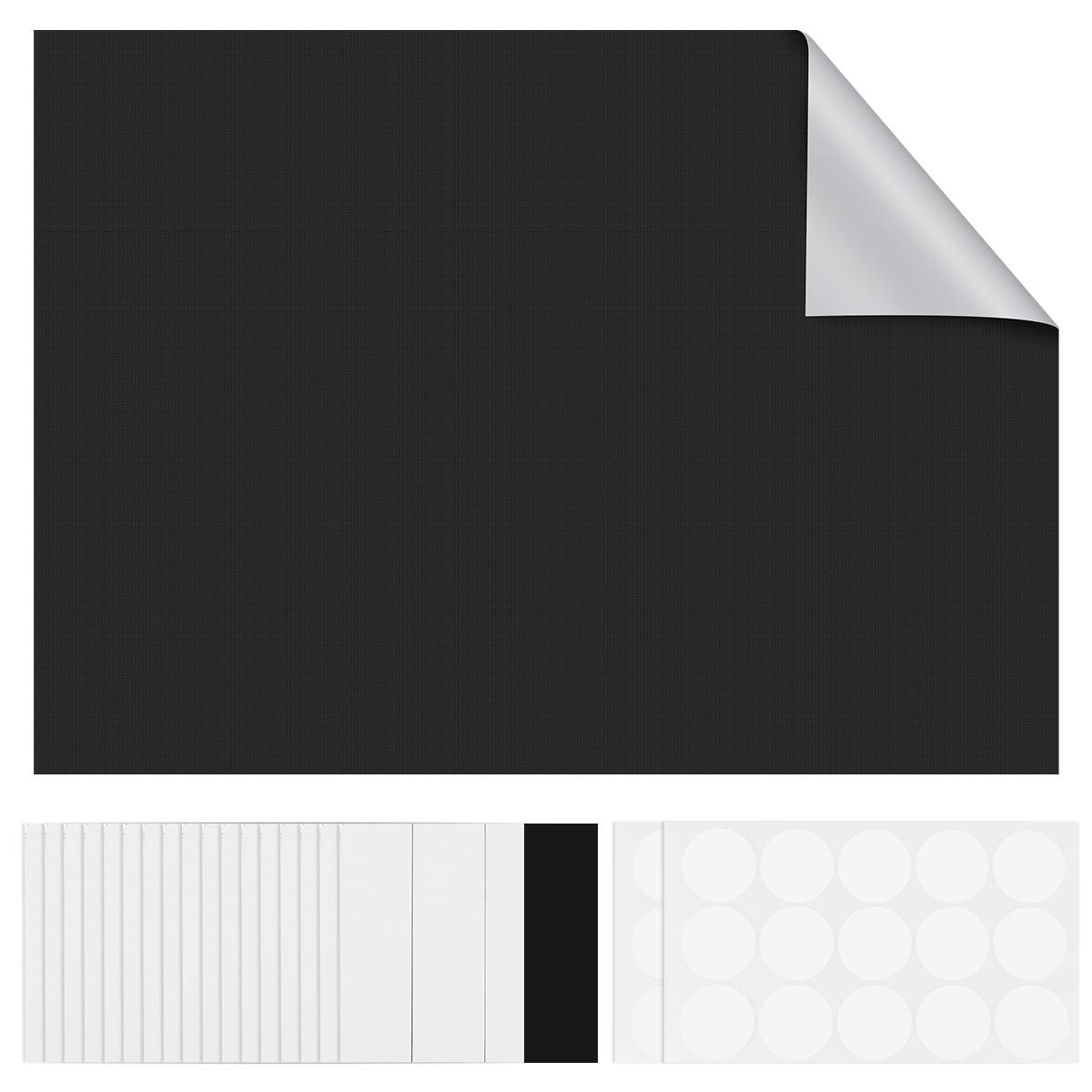 

100% затемняющая штора DIY портативная дорожная блокирующая световая черная ткань без сверления гостиная спальня дом режущая