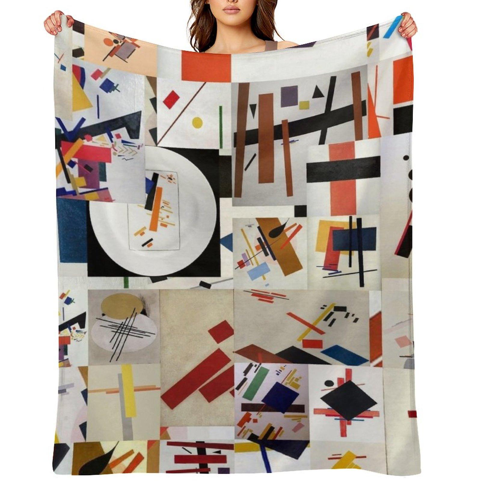 Kazimir Malevich Throw Blanket heavy to sleep bed plaid Hair Kid S Blankets 75X95CM