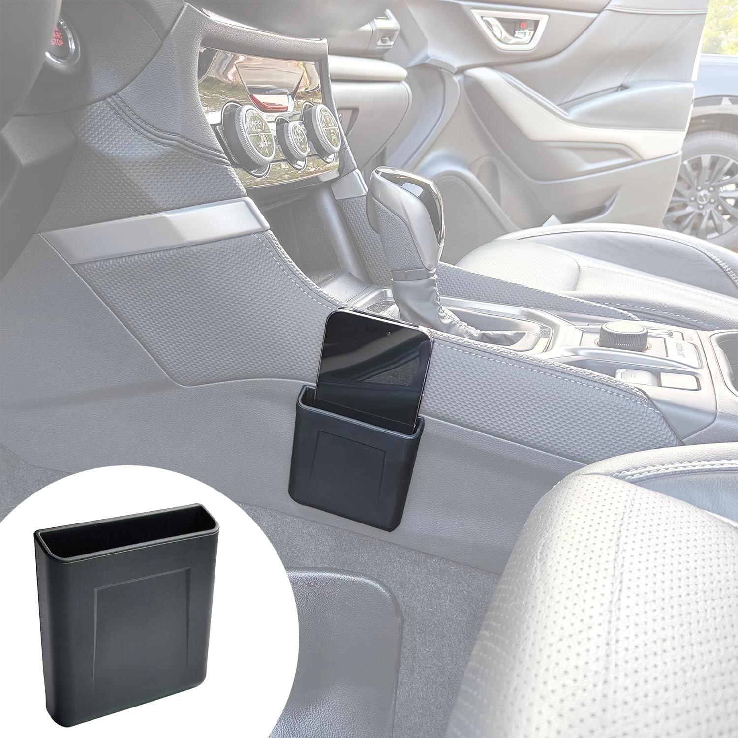 Center Console Organizer Storage Box Cell Phone Pocket Silicone Hook Bag, Bl