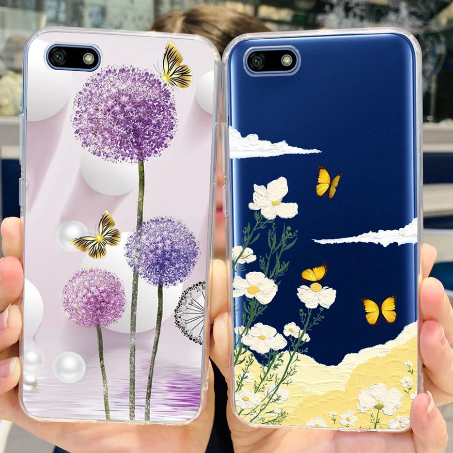 For Huawei Y5 Lite 2018 Case DRA-LX5 Luxury Painted Back Cover Clear Silicone Soft Phone Case For Huawei Y5 Prime Y 5 2018 Shell