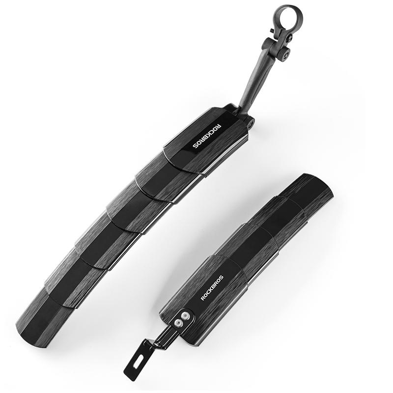 ROCKBROS FK-810 1 Par Guardabarros Delantero y Trasero Ajustables para MTB Guardabarros Retráctil para Bicicleta
