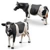 Animal Model Solid Meticulous Workmanship Plastic Simmental Cow Animal Model for Desktop Decoration