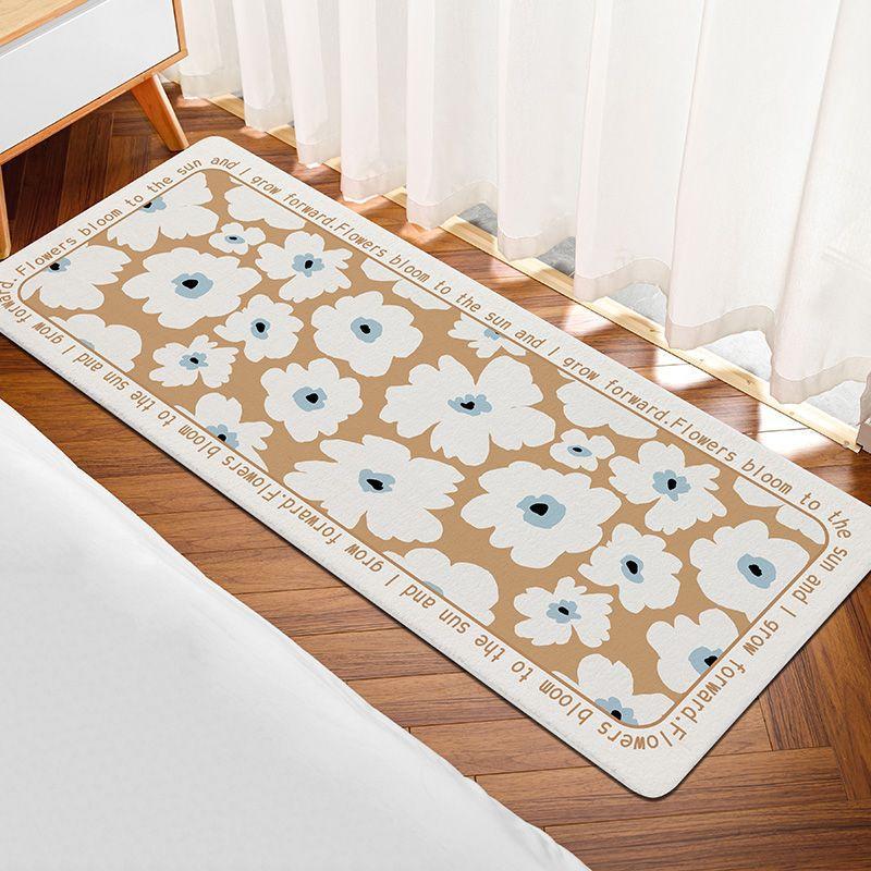 Household Carpet Door Mat Non-slip Foot Mat Bedroom Bedside Blanket Living Room Sofa Coffee Table Bathroom Toilet Floor Mat