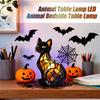 Animal Night Lights for Kids Cat Table Lamp Night Lights for Kids Resin Spooky Halloween Decorations for Christmas Birthday