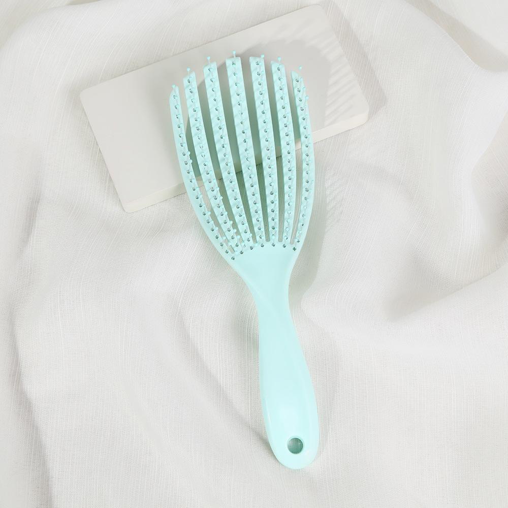 

The New Simple Shell Rib Comb Is Fluffy and Supple and Does Not Knot The High Cranial Top Comb зелёный