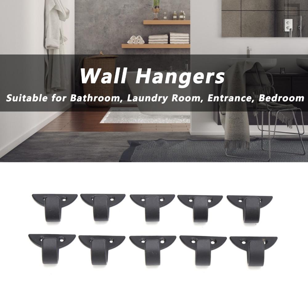 10Set with Screws Hooks for Hanging Black Coat Hooks Hanging Wall Hooks  Entrance