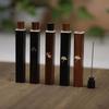 Black Sandalwood Incense Storage Box Portable Incense Tube Short Oval Incense Barrel Treasure In The Palm Wooden
