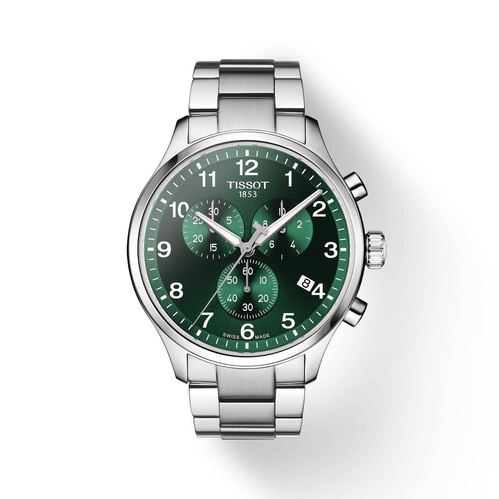 Tissot Stainless Steel Green Dial Men's Fashion Watch T116.617.11.092.00