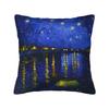 Van Gogh Wheatfield with a Reaper Pillowcase Cushion Cover Gift Oil Painting Throw Pillow Case Cover Home Wholesale 45*45cm