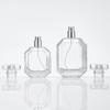 Elegant Transparent Rhombus Perfume Bottle – High-End Glass Spray, Portable for Decanting