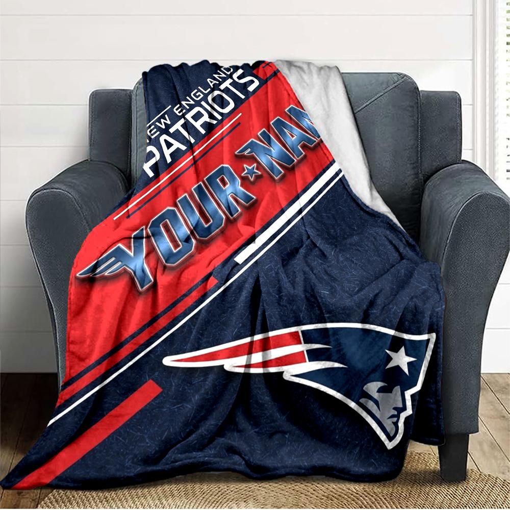 Name Individuell New England Patriots Druck Flanelldecke Hohe Qualität Warm Bequem Decke für Alle Jahreszeiten Perfekt für Geschenke Heimdekoration