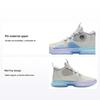 Li Ning Jugend Mid-Top Basketballschuhe Kinder Sneaker Perlweiß Blau YKBS040-1