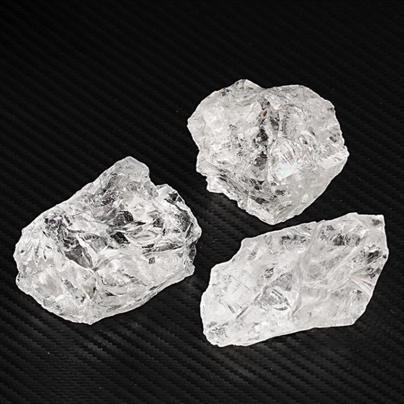 Labradorit & Čirý křemen Surový krystal Ornament – Velký řezbářský materiál & Vyučovací vzorek.