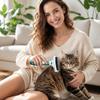 Double Sided Pet Grooming Brush with Stainless Steel Pins and Soft Bristles for Removing Loose Hair and Detangling Fur Suitable for Dogs and Cats