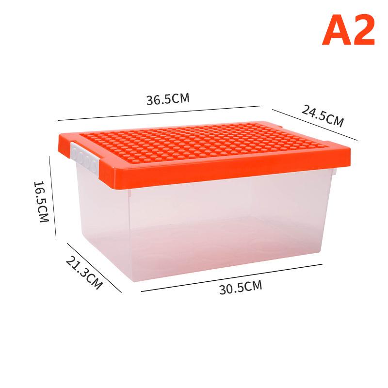 Kids Building Block Storage Box Toys Organizer Stackable Block Case Books Stationary Holder Sundries Snack Container