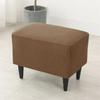 Solid Color Sloping King Back Chair Covers Elastic Polar Fleece Wing Chairs Cover with Seat Cushion Cover Furniture Protector