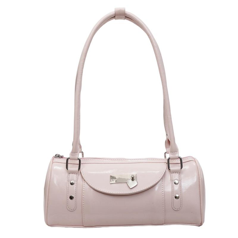Niche bowling handbag women's 2025 summer new fashion simple Spice girl commuter shoulder messenger women's bag