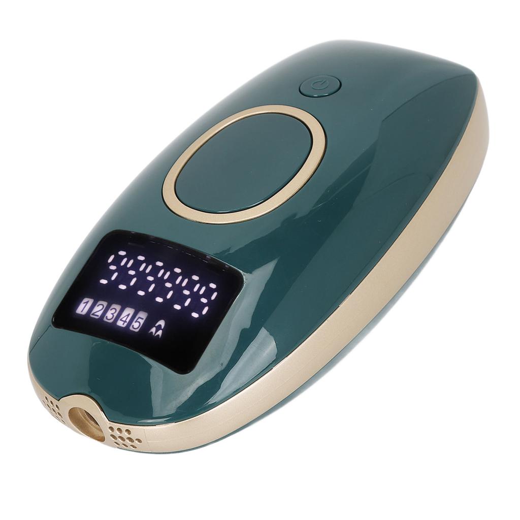 Hair Depilator Red Ray Cooling Portable IPL Hair Removal Device for Home Dark Green 100‑240V EU