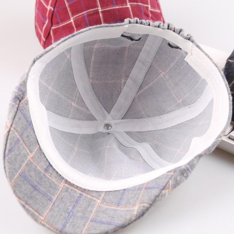 Autumn Fashion Baby  Hats Plaid Design Retro Children Toddler Beret Cap