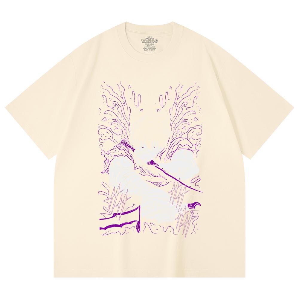 230 Gsm 100% Cotton Solo Leveling V7 Print Unisex Heavy Cotton T Shirt