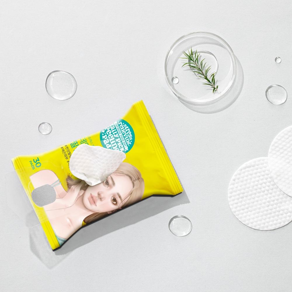    Arial [travel Essentials] Arial Stress Relief Daily Pick Pad [peeling Toning] Choose 1 Of 2 Arial Toning Pads 30 Sheets