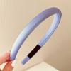 Women Headband Candy Color Sponge Filling Elastic Fit Hair Hoop Daily Commuting School Hair Accessory