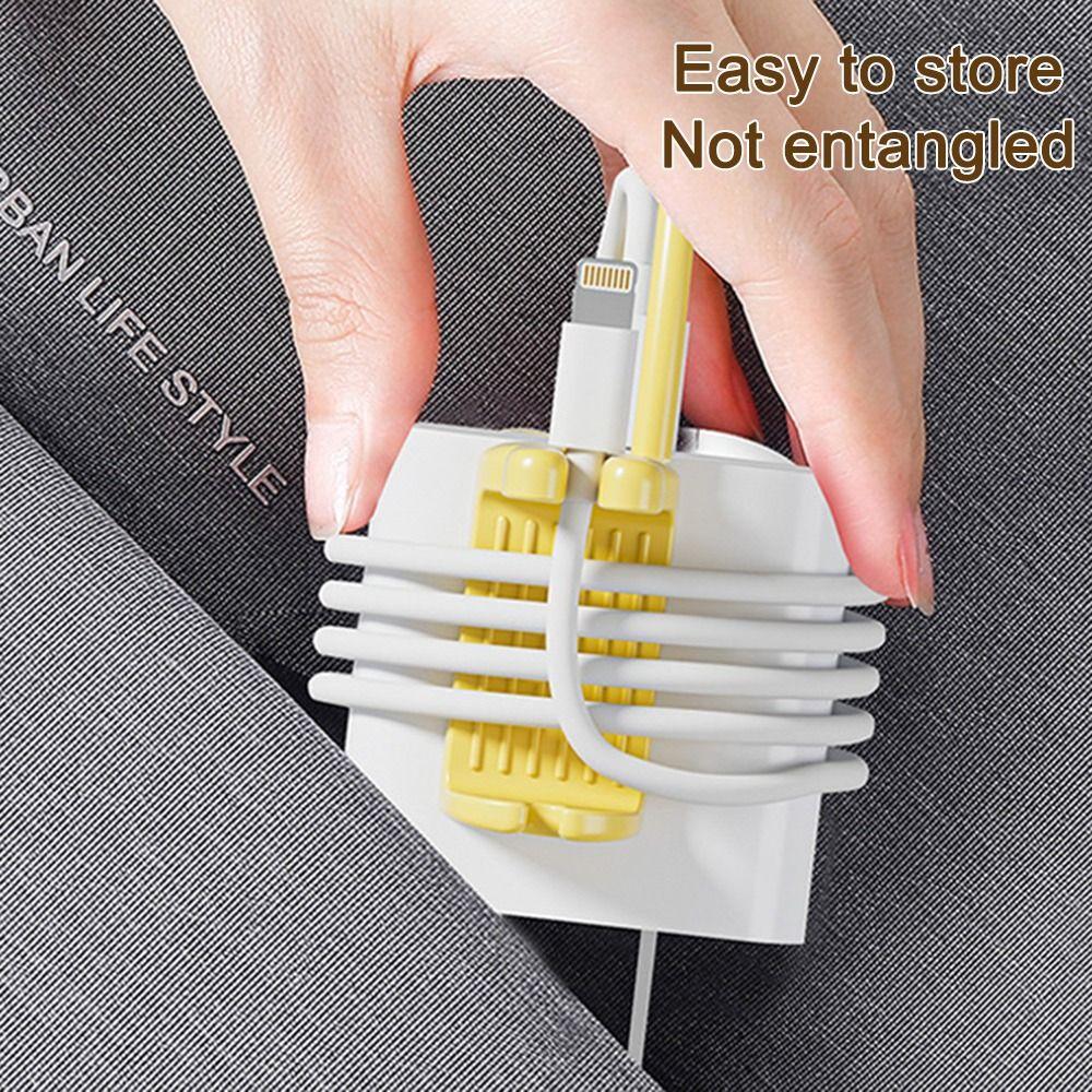 New Reusable Charger Cord Holder Lightweight Portable Cable Ties Fastening Wire Organizer Harger Line Fixation Clip