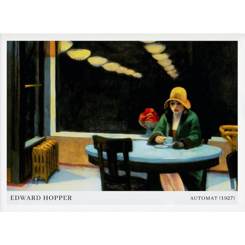 

Edward Hopper Museum Exhibition Poster Vintage Retro Geometric Canvas Wall Art Print Midcentury Modern Abstract Painting Decor 21cm×30cm NoFrame