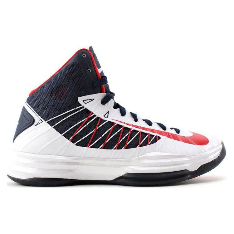 Nike Hyperdunk+ Sport Pack USA Men Sneakers White University-Red-Obsidian 524948-100