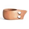 1Pc Wooden Cup Finland Kuksa Wood Mug  Outdoor Camping Cup Coffee Tea Mug Breakfast Juice Milk Mug Portable Picnic Drinking Cup