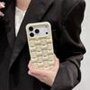 Simple Solid Color Stereoscopic Weaving Pattern Shock Proof Phone Cover Case for iPhone 17 16 15 14 13 12 Pro Max Plus 17Air