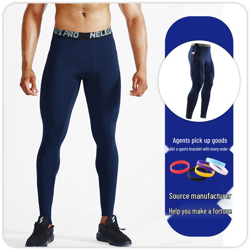 Men's Thermal Compression Pants - Quick-Dry, Base Layer for Running, Basketball, Fitness - Autumn/Winter