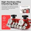 Sheet Metal Roller Portable 2 Station Bender 0-100° Bending Range Metal Roofing Tool for Making 7mm-180mm Bending