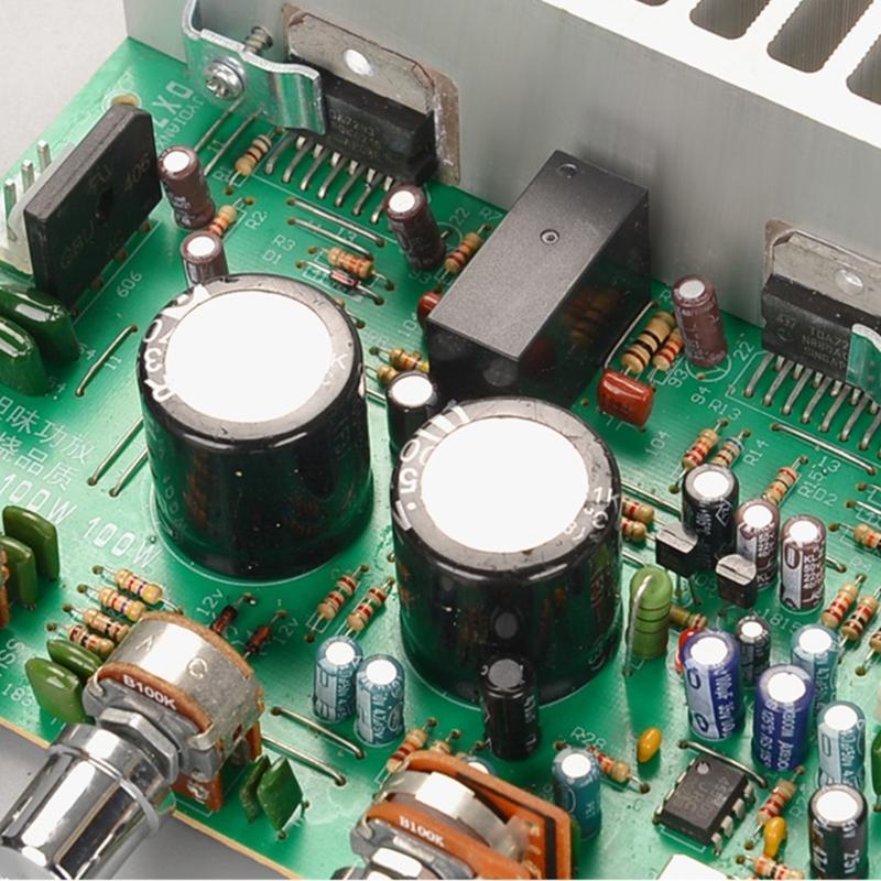 TDA7293 2Channel 100W+100W Highly Power Amplifiers Board Power Wire AC18v35V Amplifiers Module for Home Sound Setups