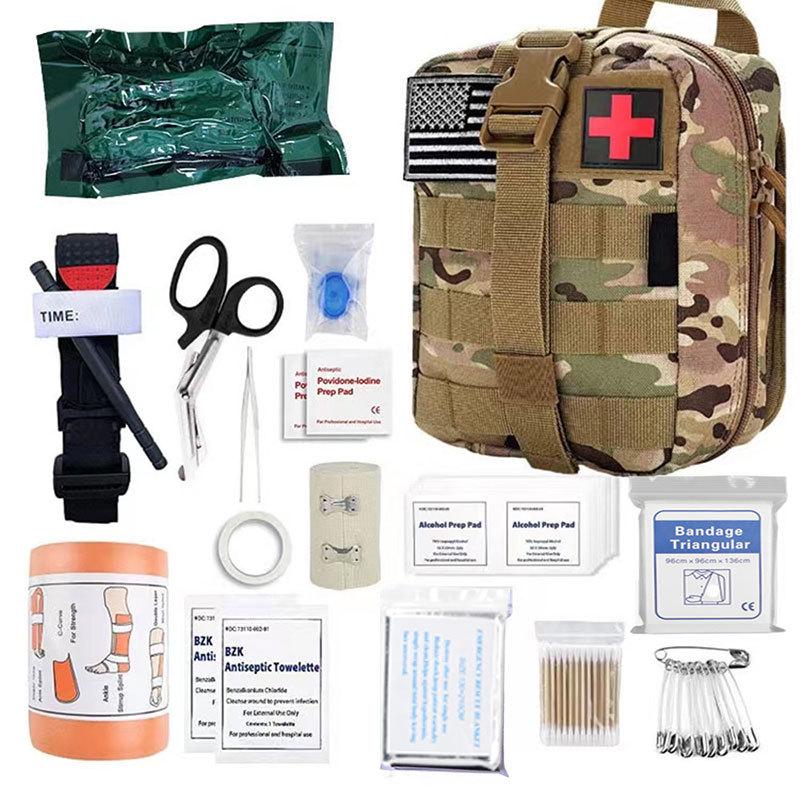 First Aid Camping Kit: IFAK, EMT Scissors, Rapid Wound Healing Supplies for Outdoor Emergencies