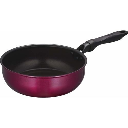 Thermos Durable Series Stir-Fry Pot 24cm Red IH Compatible KFF-024D R