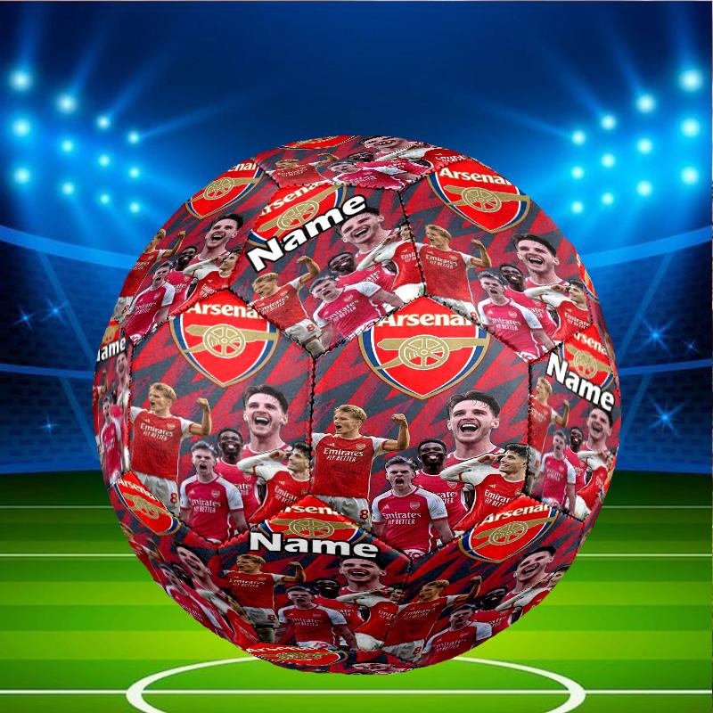 Custom Name Personalized Football Team F.C-A Print Size 5 Soccer Ball Training & Match Football, for Team, Kicking, Gift for Football Enthusiasts