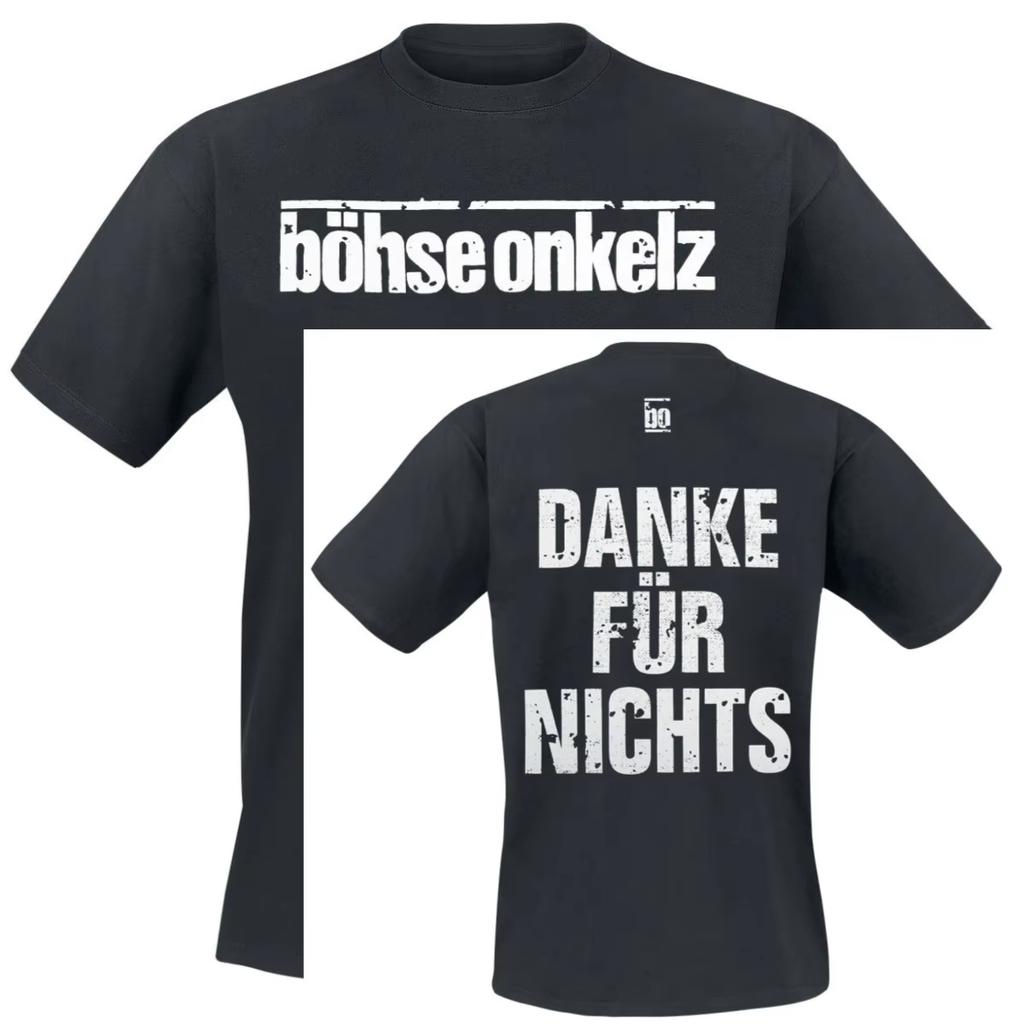 Böhse Onkelz 25 Cs Graphic T-shirt Vintage Washed Punk Rock Unisex Oversized Crew Neck Cotton Short Sleeve Tee Tops