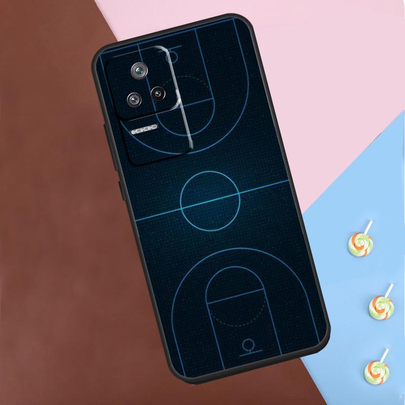 Basketball Court Diagram Case For Xiaomi 13T 14 Pro 11T 12T 12 13 Lite POCO X6 X3 X4 X5 Pro F3 F5 M5s M6 Pro Cover