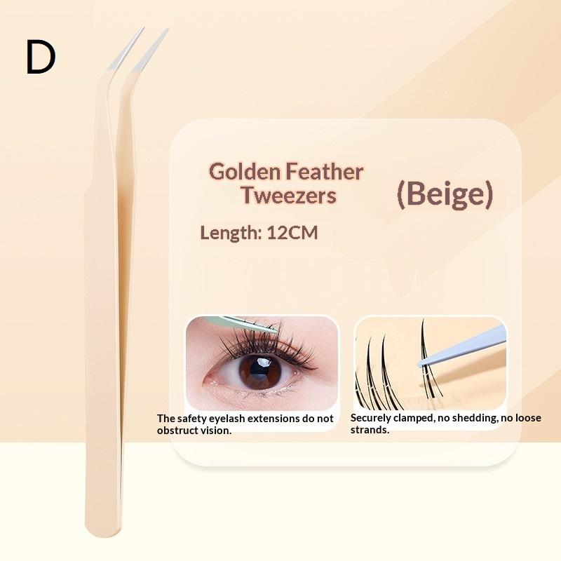 

Stainless Steel Eyelash Tweezers False Lash Application Tool With Comb Eyelash Extension Tweezers Easy To Use For Girls Eyelash