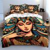 Artistic portrait of adorned woman Print Bedding Set 1 Duvet Cover 2 Pillowcases for Adult and Children Luxury Gift Full Size