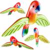 PVC Parrot Inflatable Party Decorations, 6-Pack