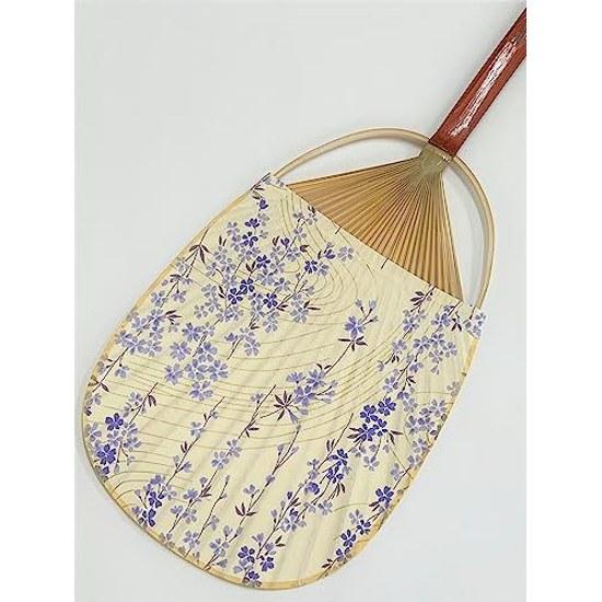 5 Sense Marugame Uchiwa (Various Patterns) Made Japan (Purple Weeping Cherry Blossom)