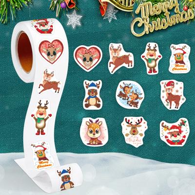 Geschenkanhänger - 500 Aufkleber, Weihnachtsgeschenkanhänger, Selbstklebende Weihnachtsgeschenkaufkleber, Geschenkpapier Weihnachtsdekorationen