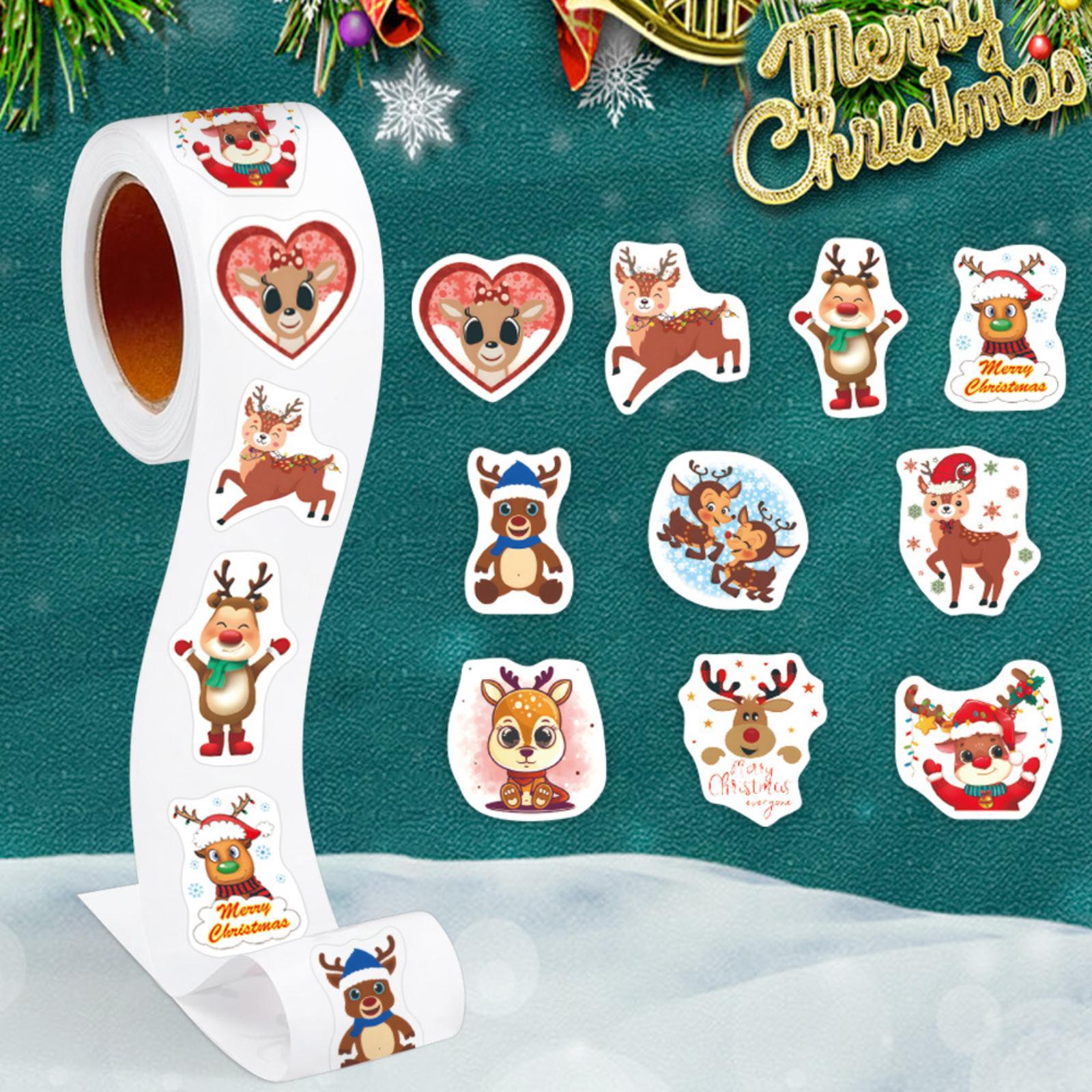 

Gift Tags , 500 Stickers , Christmas Gift Tags , Christmas Gift Stickers Self ,Adhesive Christmas Tags , Wrapping Paper Holiday Decorations One Size